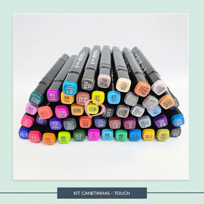 Kit Canetinhas 48 cores - Touch