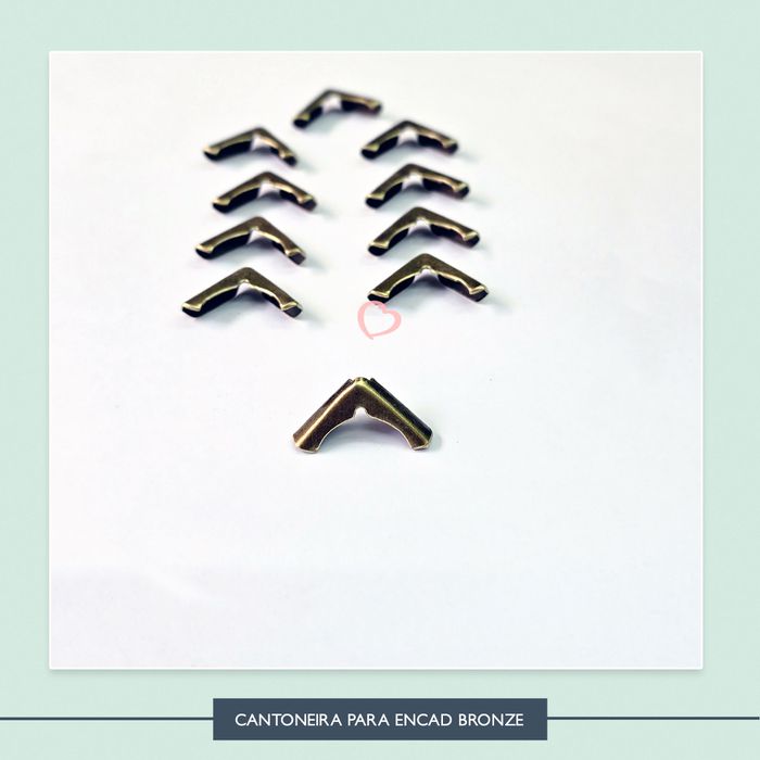 Cantoneira para Encadernação Bronze