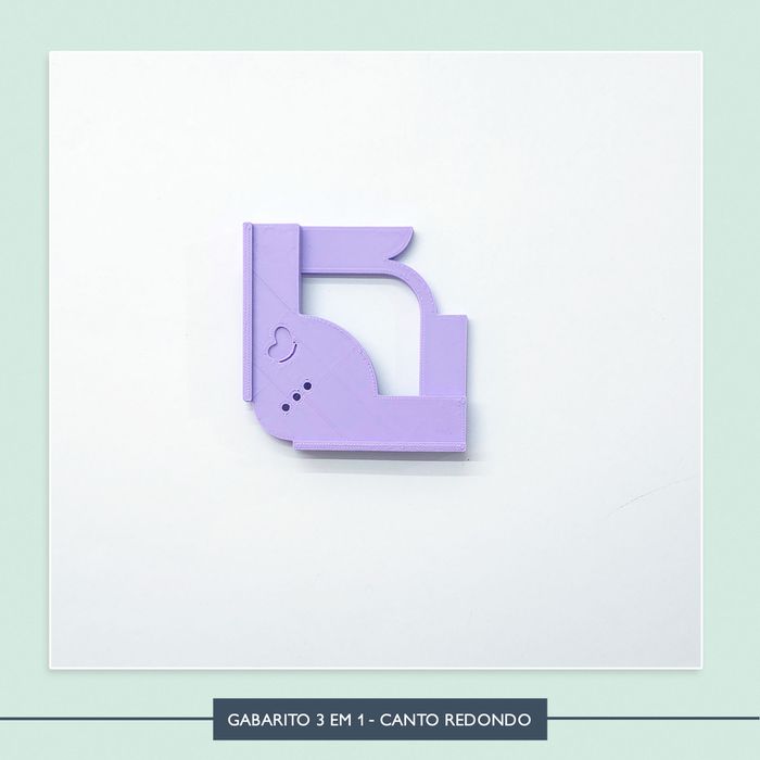 Gabarito 3 em 1 - Canto Redondo