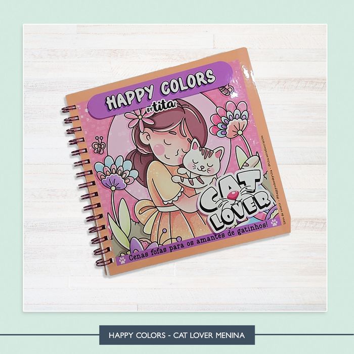 Happy Colors - Cat Lover Menina