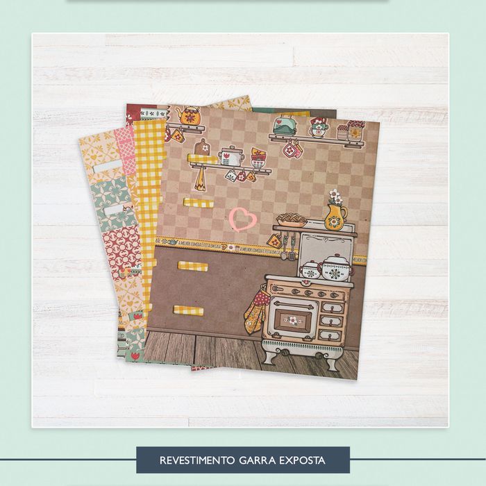 Revestimento Garra Exposta - Amor é o Melhor Ingrediente