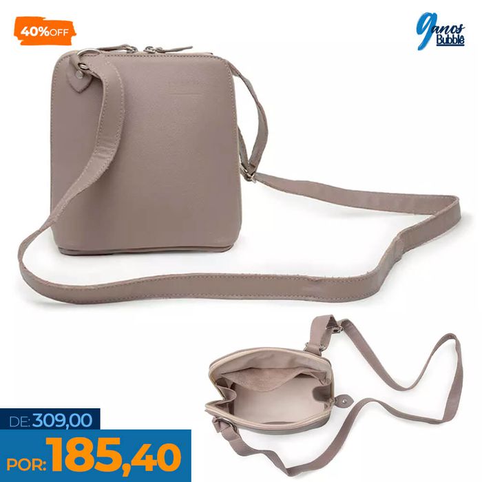 Bolsa de Couro - XODÓZINHA - Amêndoa - Bubblê