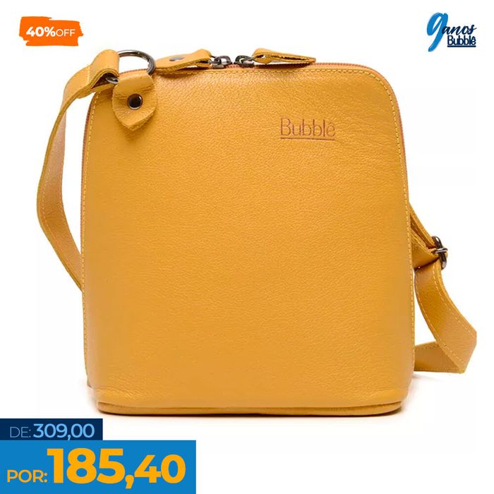 Bolsa de Couro - XODÓZINHA - Mostarda - Bubblê