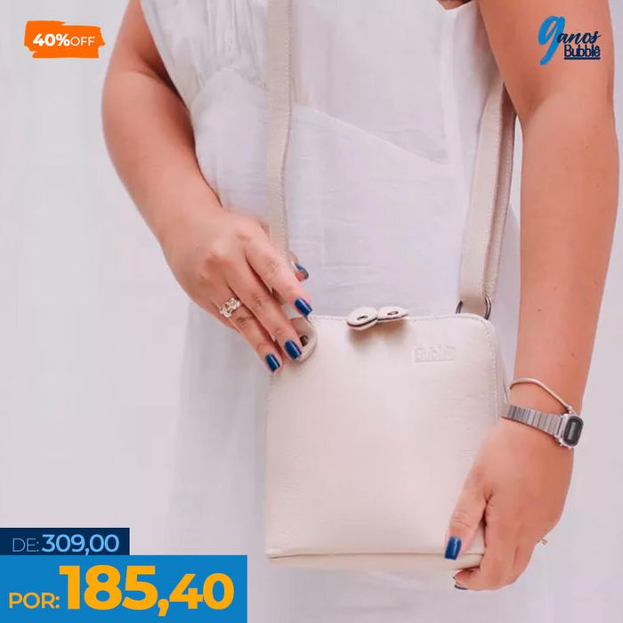 Bolsa de Couro - XODÓZINHA - Off White - Bubblê