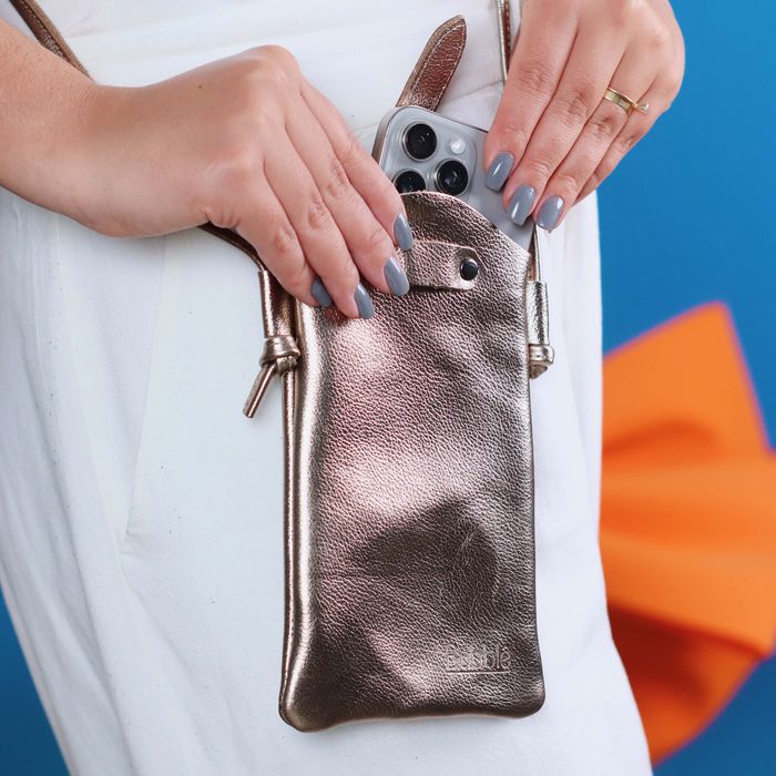 Bolsa PORTA CELULAR - Champagne - Bubblê