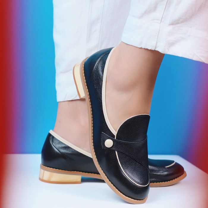 Sapato SOFISTICAR - Preto e Off White - 664.14 - Bubblê