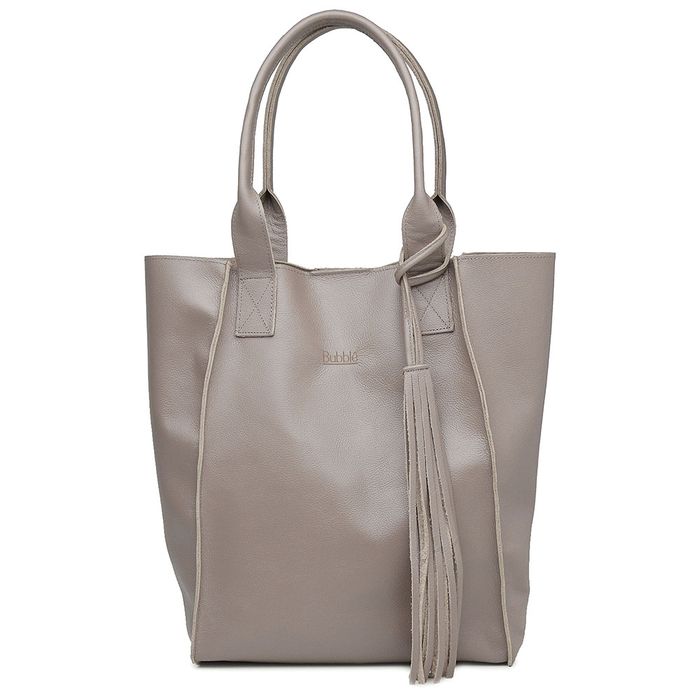Bolsa de Couro - ÉVORA - Amêndoa - Bubblê