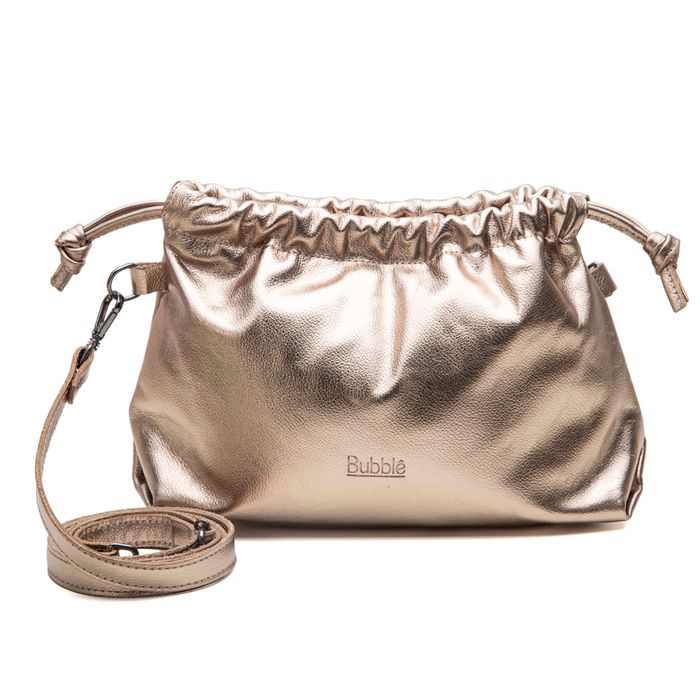 Bolsa de Couro - HARMONIA - Champagne - Bubblê