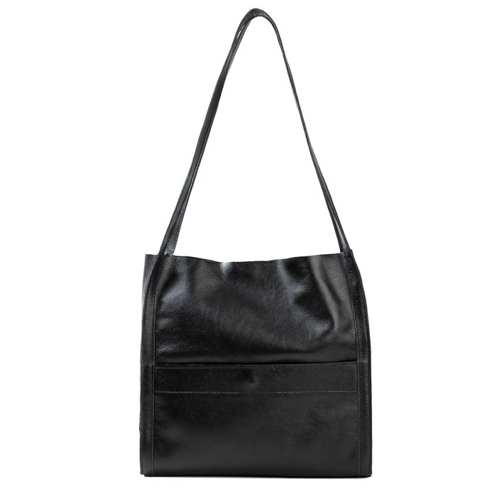 Bolsa de Couro - LITORAL - Preta - Bubblê