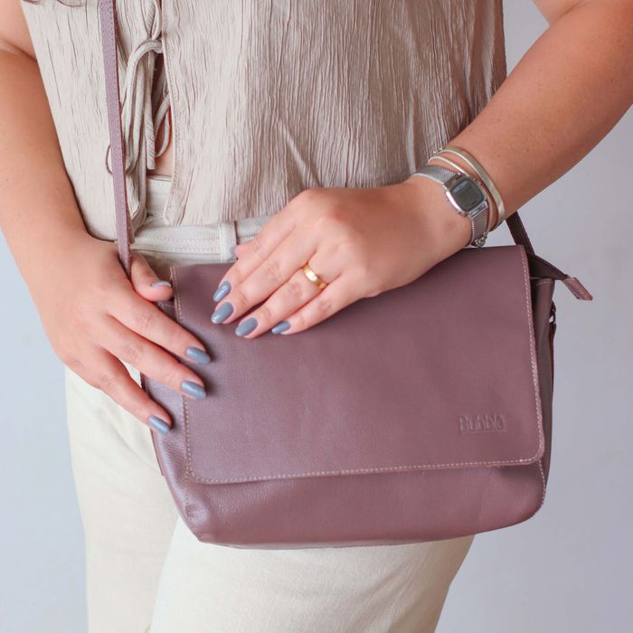 Bolsa de Couro - BÚZIOS - Mousse - Bubblê