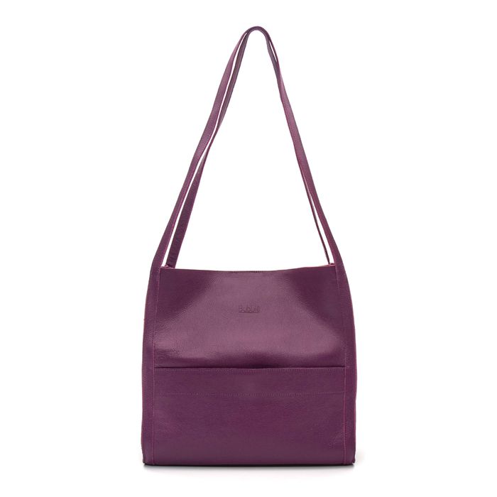 Bolsa de Couro - LITORAL - Violeta - Bubblê
