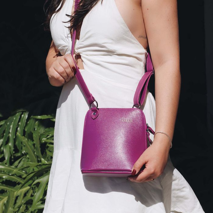 Bolsa de Couro - XODÓZINHA - Violeta - Bubblê