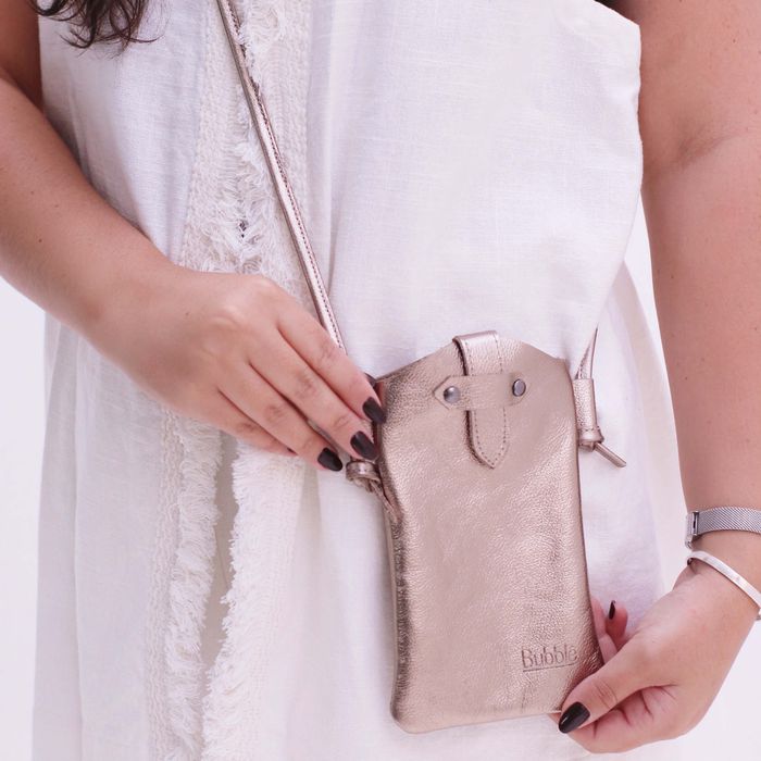 Bolsa PORTA CELULAR - Champagne - Bubblê