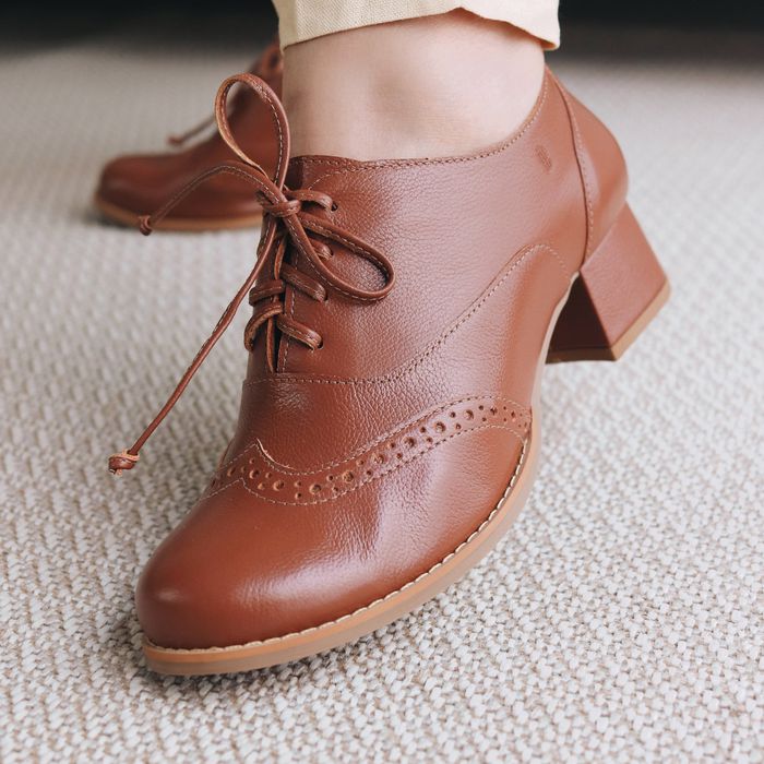Sapato Oxford - ADORAR - Chocolate - 639.04 - Bubblê