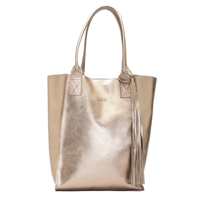 Bolsa de Couro - ÉVORA - Champagne - Bubblê