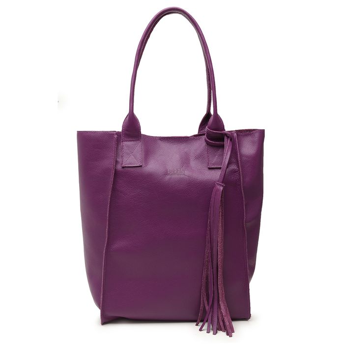 Bolsa de Couro - ÉVORA - Violeta - Bubblê
