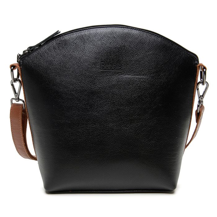 Bolsa de Couro - PAIXÃO - Preto e Chocolate - Bubblê