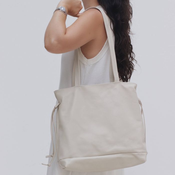 Bolsa de Couro - AURA - Off White - Bubblê