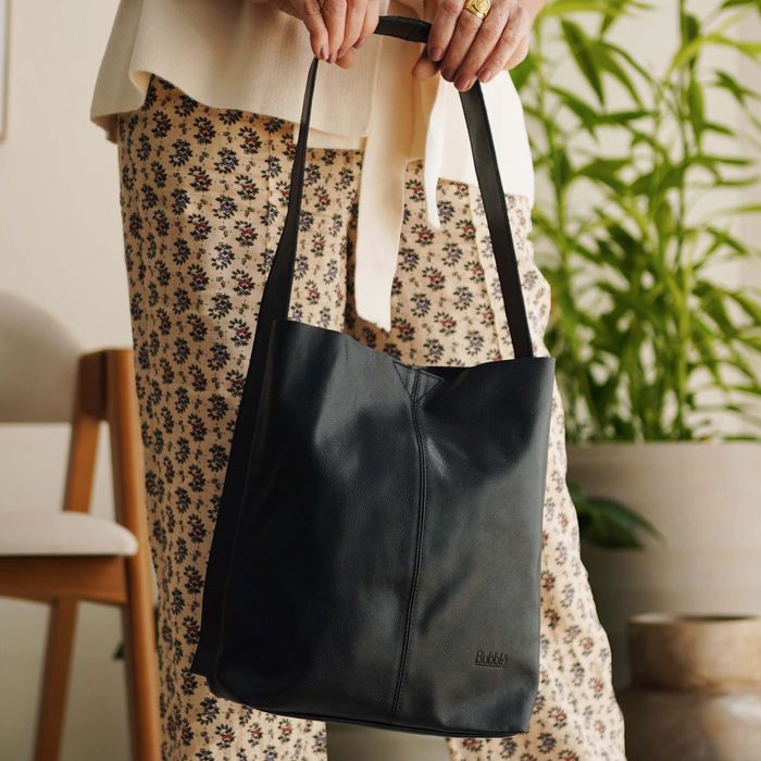 Bolsa de Couro - ASAS - Preta - Bubblê