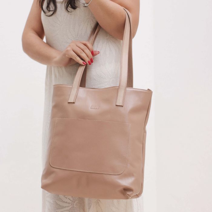 Bolsa de Couro - ENVELOPE - Bali e Nude - Bubblê