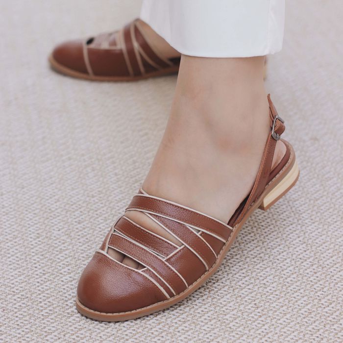 Mule APEGO Chocolate e Off white 664.71 - Bubblê