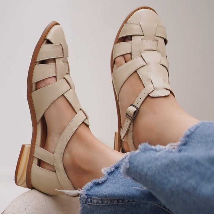 Sandália Fisherman - AMOR - Off White - 664.29 - Bubblê