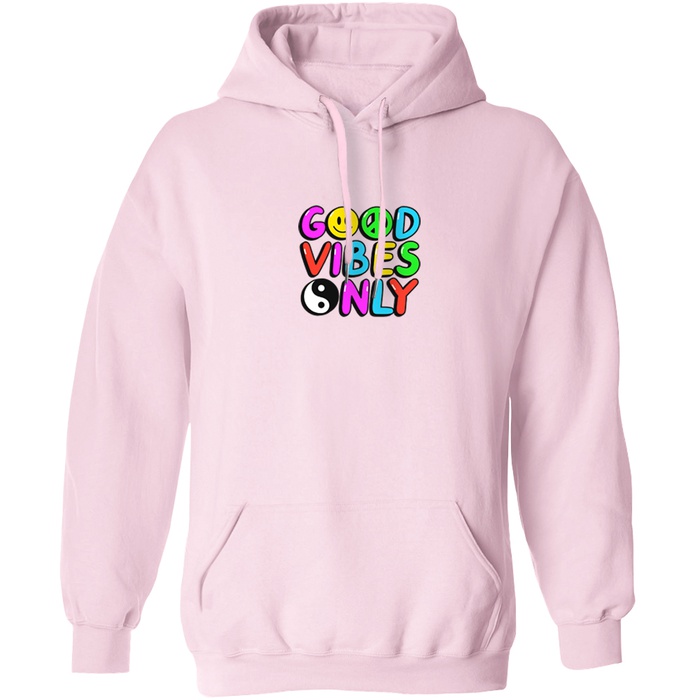 good vibes pink moletom com capuz