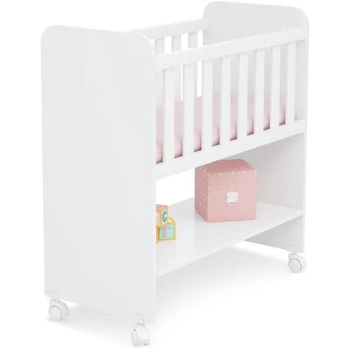 Mini Berço Qmovi Doce Sonho - Branco | Incasa Móveis