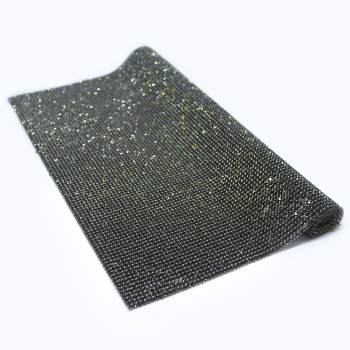 Mini Manta De Strass Infinity 120x40cm - Black Dia... - BM Strass