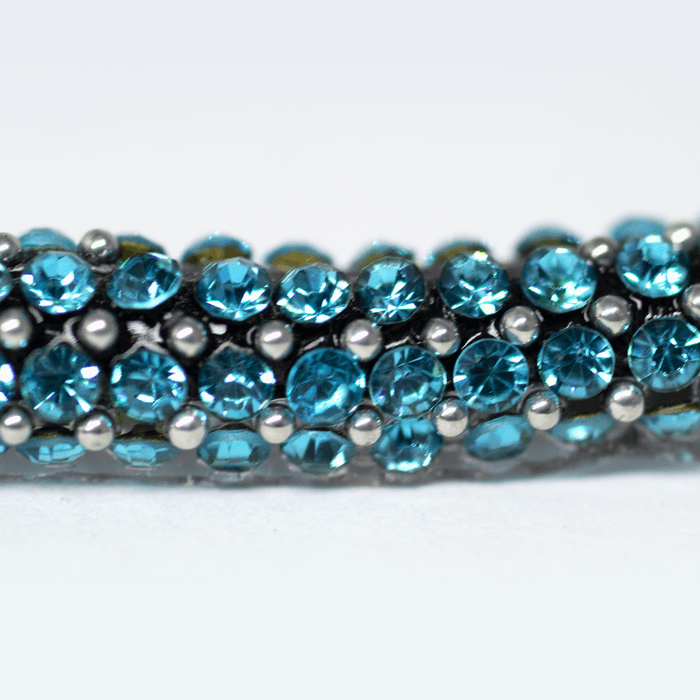 Cordão Infinity 0,6cm -Acquamarine, Base Silicone ... - BM Strass