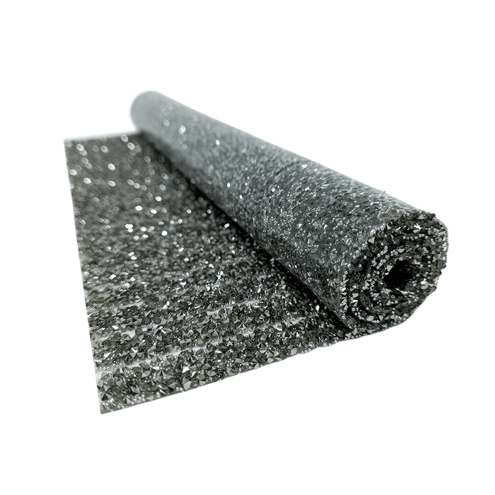 Manta De Strass Rivoli Espaçada 23x40cm - Black Di... - BM Strass
