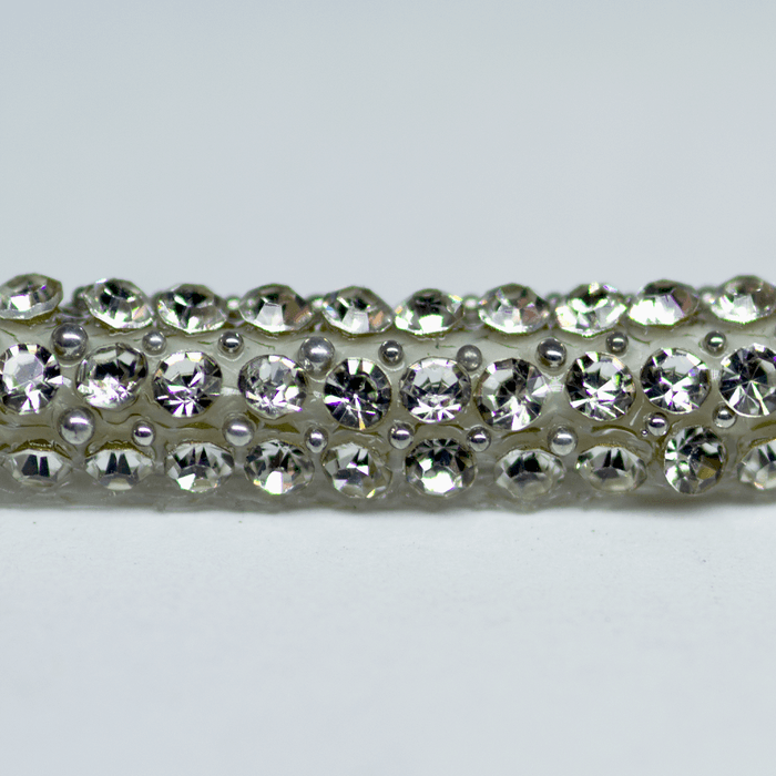 Cordão Infinity 0,6cm - Cristal, Base Silicone - 3... - BM Strass