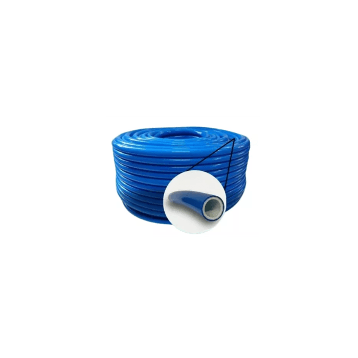 Kit 25mts Mangueira De Jardim Siliconada Azul