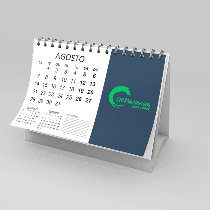 Calendário de Mesa - Cippi Impressos