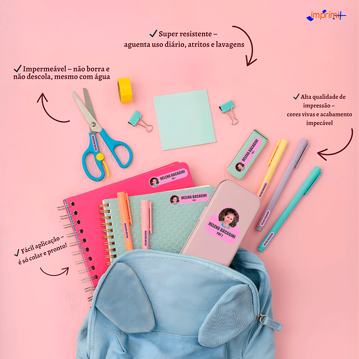 kit etiqueta com foto