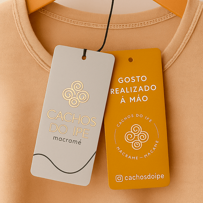 TAGS PARA ROUPAS HOT STAMPING I Frente | Verso