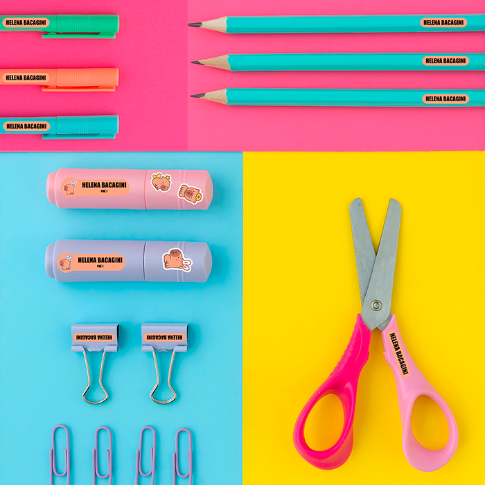 kit 2 etiqueta Personagens