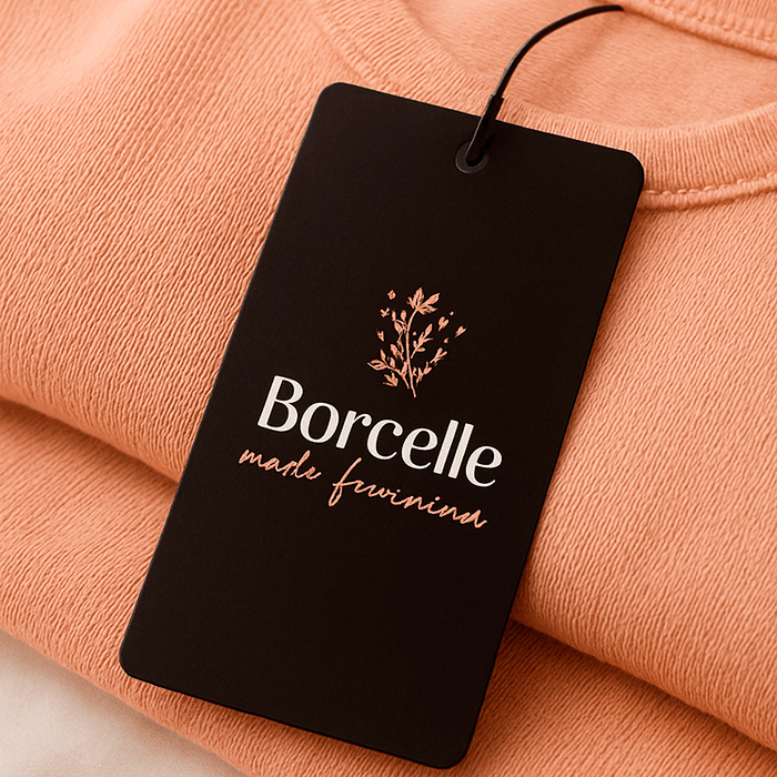 TAG ROUPA 4 CANTOS RED PERSONALIZADO - 4,4x8,5cm Couché Brilho 250g -FRENTE