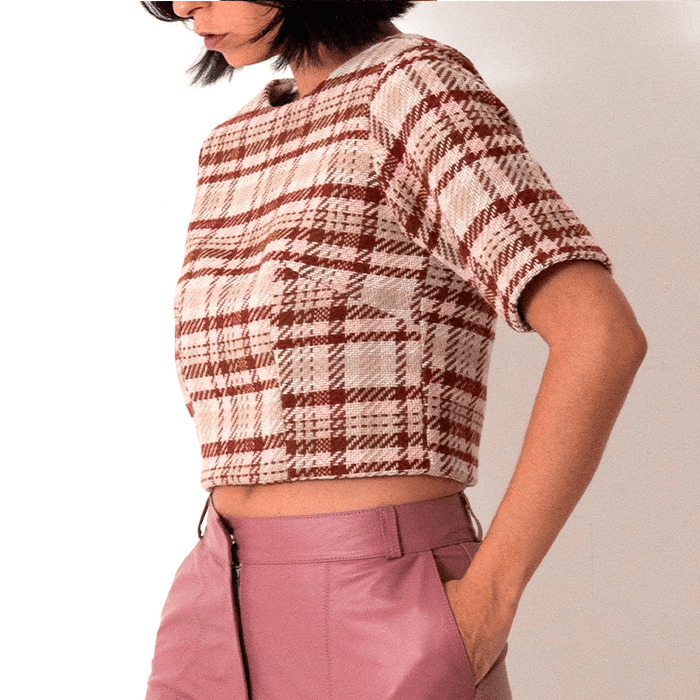 Cropped Mila - Lã Xadez - MATIBRAND