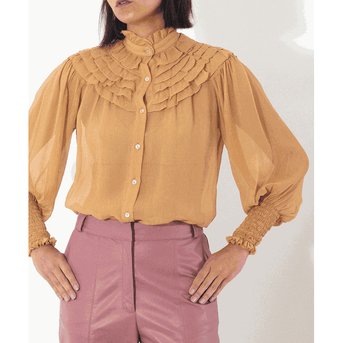 Camisa Francesca - Camelo - MATIBRAND
