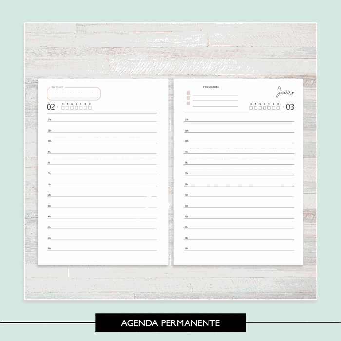 Agenda Permanente - Cores
