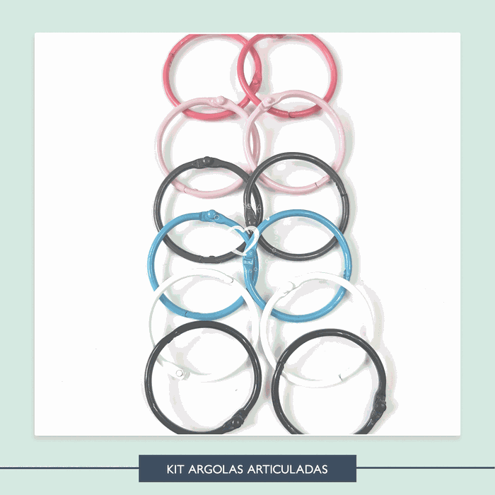 Argola Articulada 35mm - Kit Color 