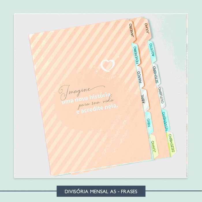 Divisórias para Planners - Frases A5