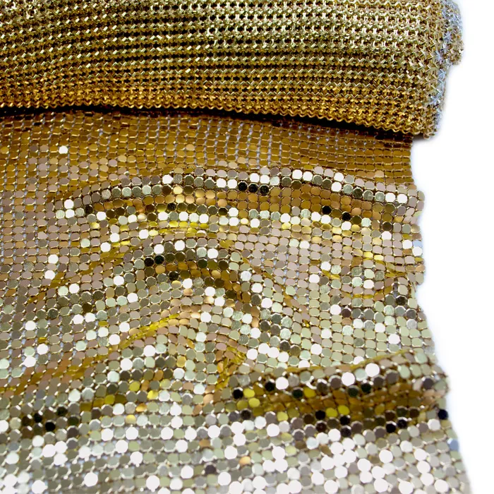Malha Metal 150x40cm - Ouro - 1078 - BM Strass