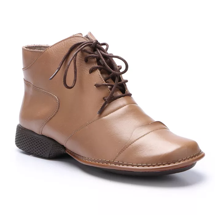 Bota New Exclusiva feminina cano baixo em Couro pele J.Gean 