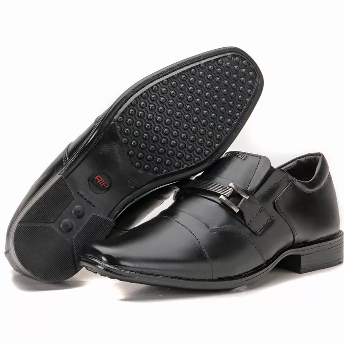 Sapato Social Masculino Em Couro Fino Preto Linha ... - KÉFFOR Calçados