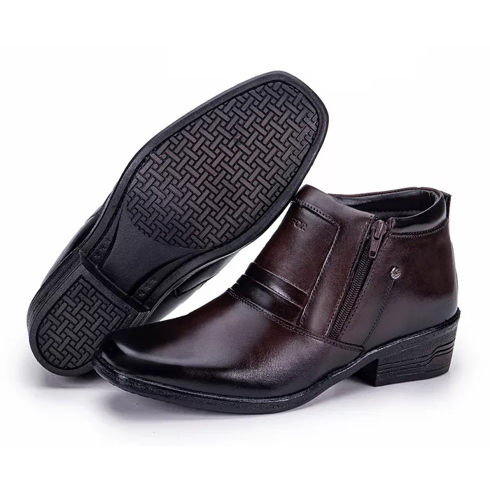 Bota Masculina Social Country de Couro Zíper Arizo... - KÉFFOR Calçados