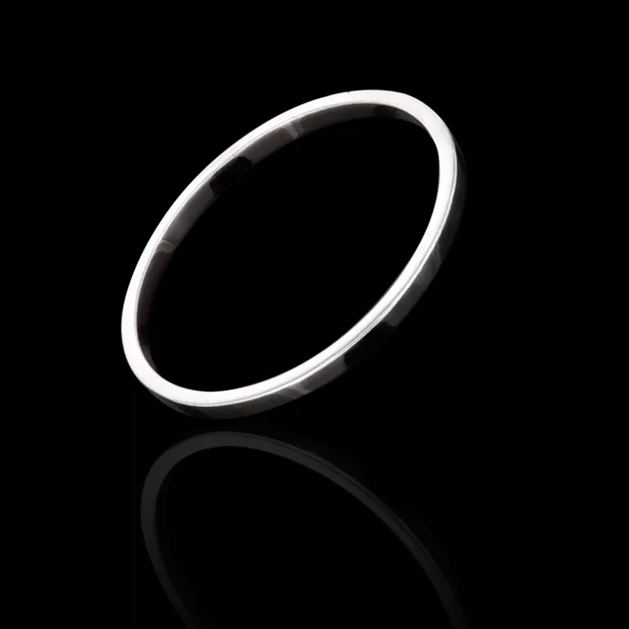 Anel / Aliança Minimalista 1,5mm Prata 925