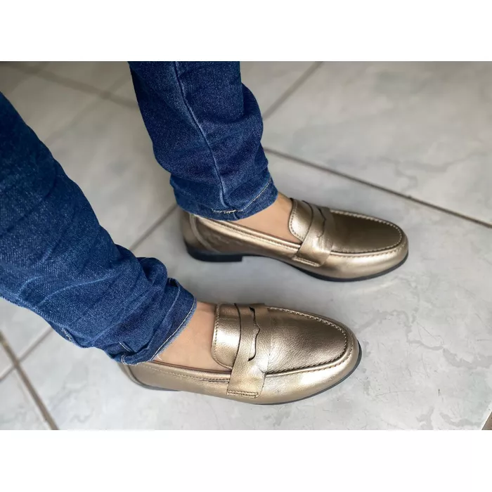 Mocassim Barbara Loafer Feminino em couro legítimo... - NAYKAZUMI