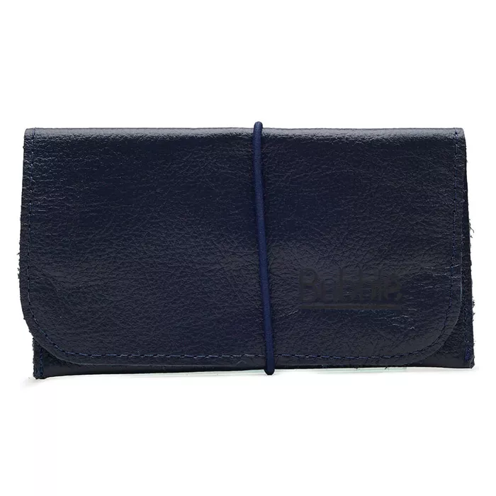 Mini Carteira em Couro Legítimo Bubblê Azul Marinh... - Bubblê